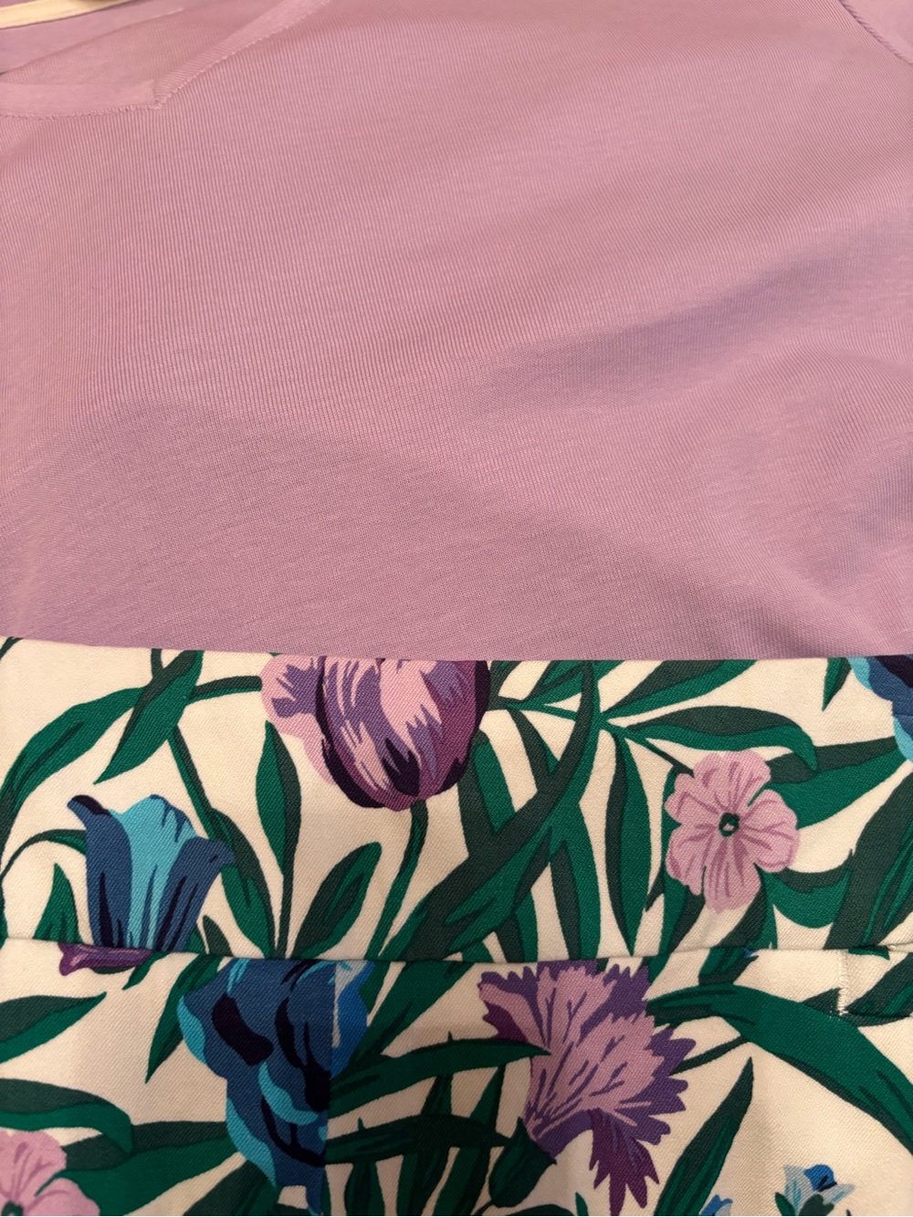 Talbots Women's Chatham Ankle Pants in purple, green and blue - Picture 9 of 10